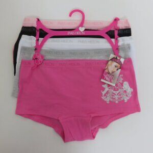 (#A-3) Paris Hilton Women's Cotton Spandex Boyshorts Panty Set of 5